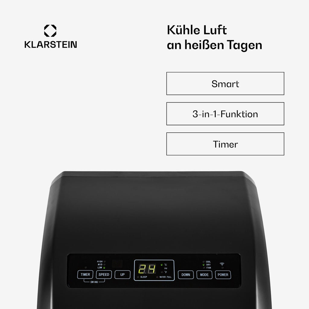 Klarstein Metrobreeze Rome Smart 10000 BTU Mobile Klimaanlage A+ R290 42m²