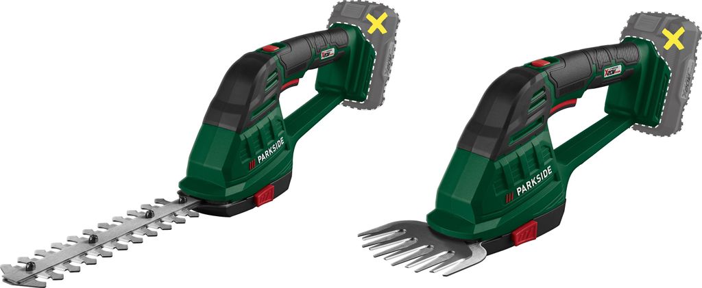 PARKSIDE® 20 V / Akku-Gras- und Strauchschere »PAGS 20-Li A1«, ohne Akku und Ladegerät