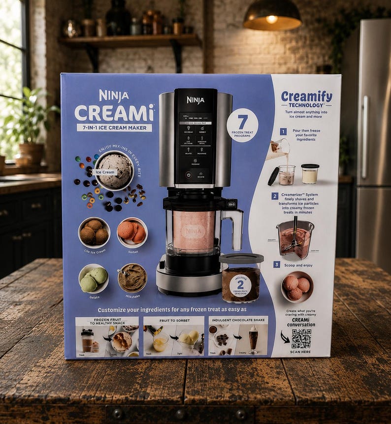 Ninja Crispi 4-in-1 Air Fryer & Portable Cooking System, Glass Containers, Bake Roast Recrisp, Space Saving Appliance