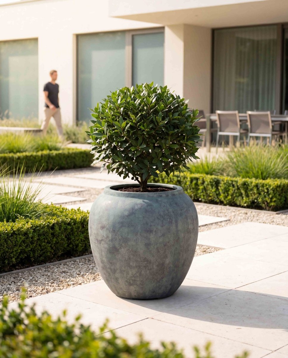 High Jar | Antique Stone Collection | Copper Green